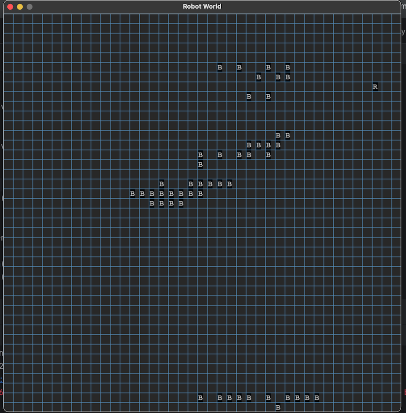 blocks together in clumps