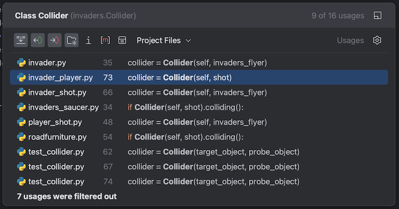 picture showing objects using Collider